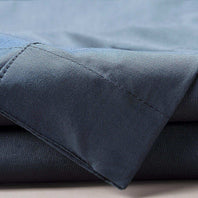 Studio Blue Solid Classic Cotton Semi Sheer Fabric - HalfPriceDrapes.com
