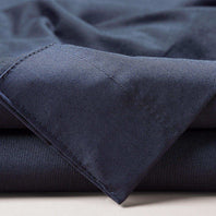 Acai Blue Solid Classic Cotton Semi Sheer Fabric - HalfPriceDrapes.com