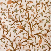 Elise Embroidered Cotton Crewel Swatch - HalfPriceDrapes.com