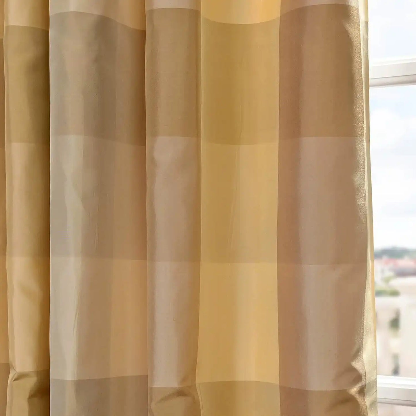 Newman Taffeta Silk Plaid Swatch - HalfPriceDrapes.com