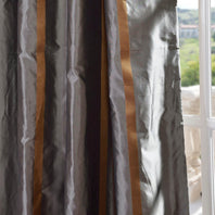 Preston Striped Silk Taffeta Swatch - HalfPriceDrapes.com