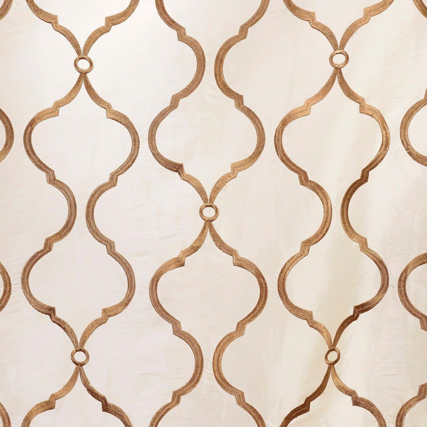 Tunisia Ivory Designer Embroidered Swatch - HalfPriceDrapes.com