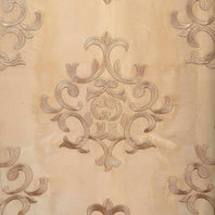 Ankara Champagne Beige Designer Embroidered Swatch - HalfPriceDrapes.com