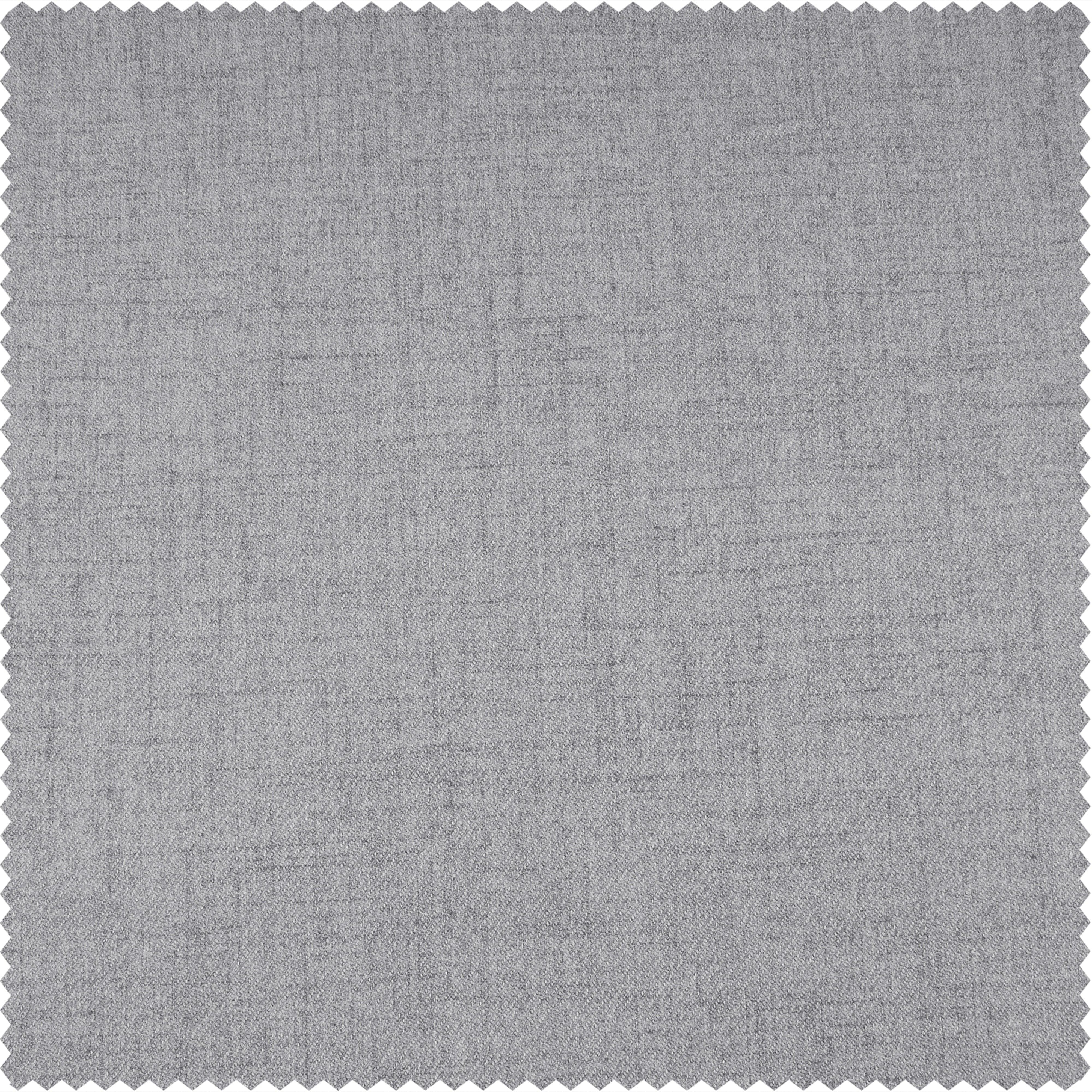 Steely Grey Grommet Heathered Woolen Weave Room Darkening Curtain