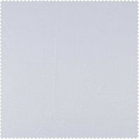 White Textured Italian Faux Linen Swatch - HalfPriceDrapes.com