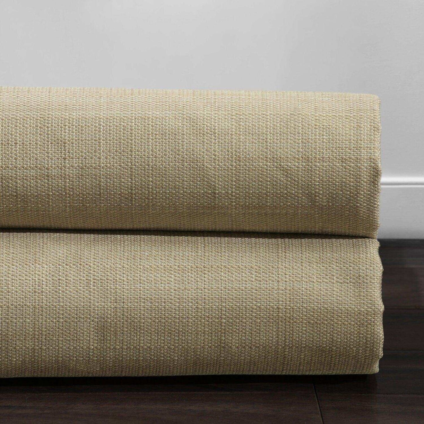 Classic Tan Textured Italian Faux Linen Swatch