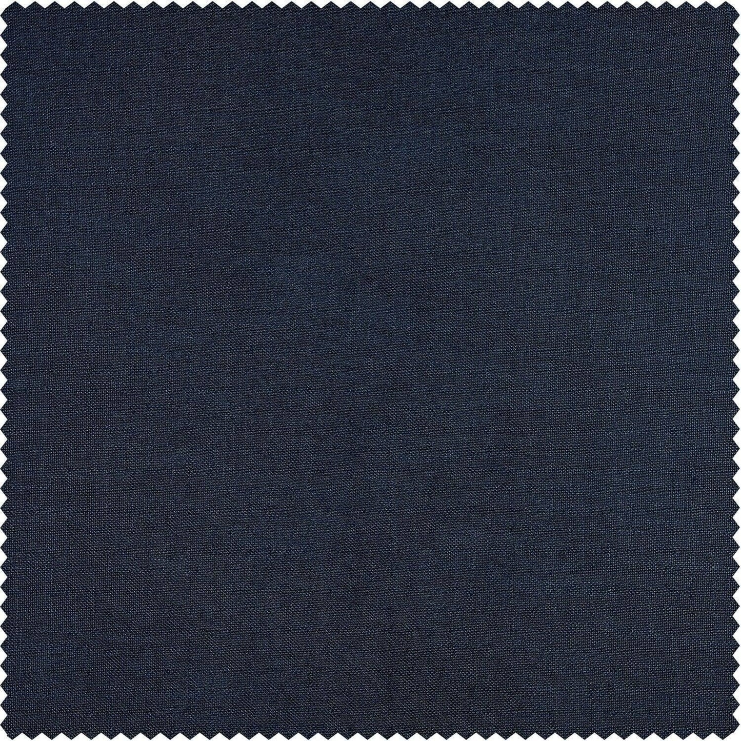 Deep Blue Classic Faux Linen Swatch