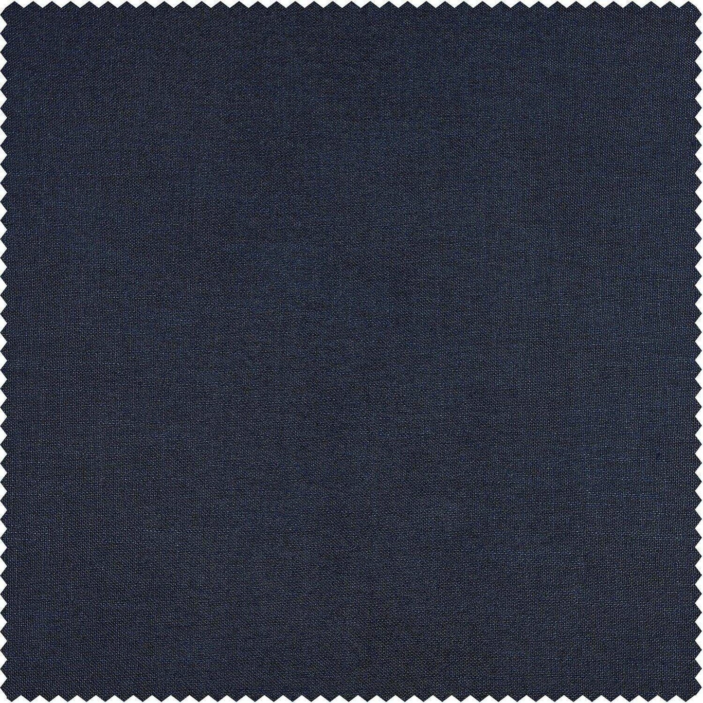 Deep Blue Classic Faux Linen Swatch