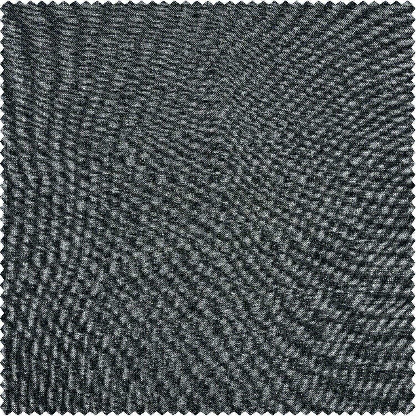 Dark Grey Classic Faux Linen Swatch