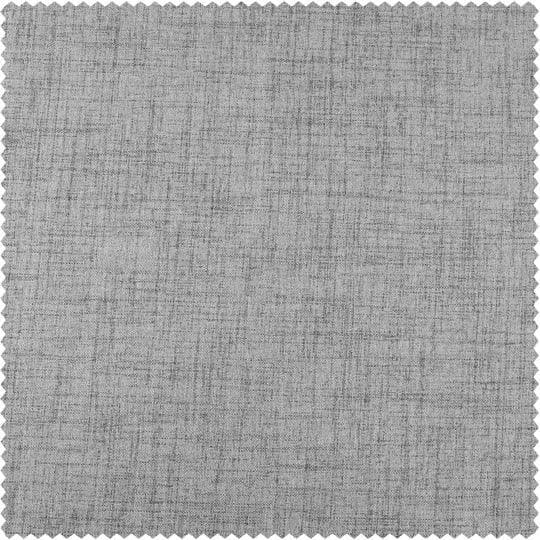 Millennial Grey Thermal Cross Linen Weave Swatch - HalfPriceDrapes.com