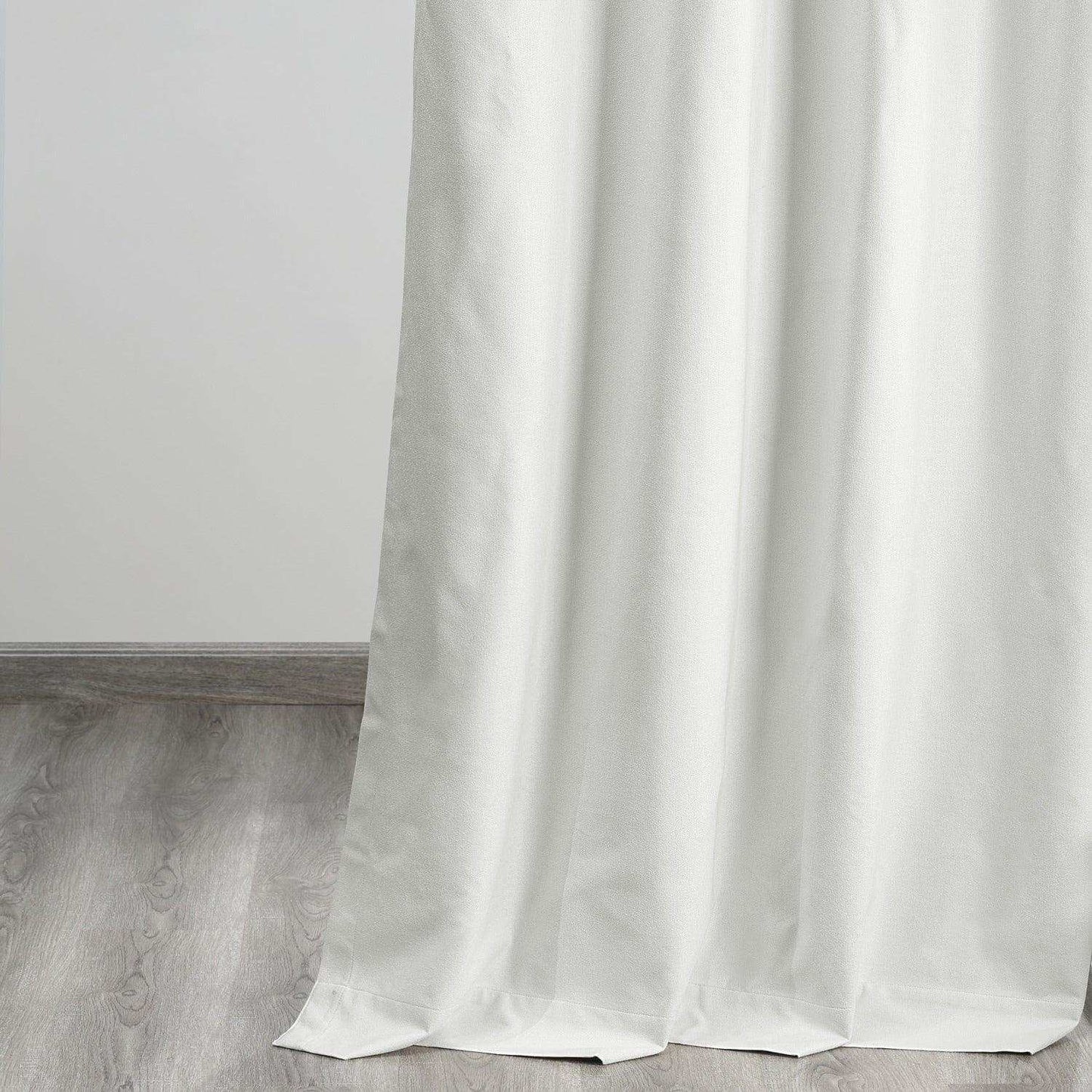 Starlight Off-White Thermal Cross Linen Weave Blackout Curtain