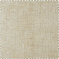 Natural Light Beige Thermal Cross Linen Weave Swatch - HalfPriceDrapes.com