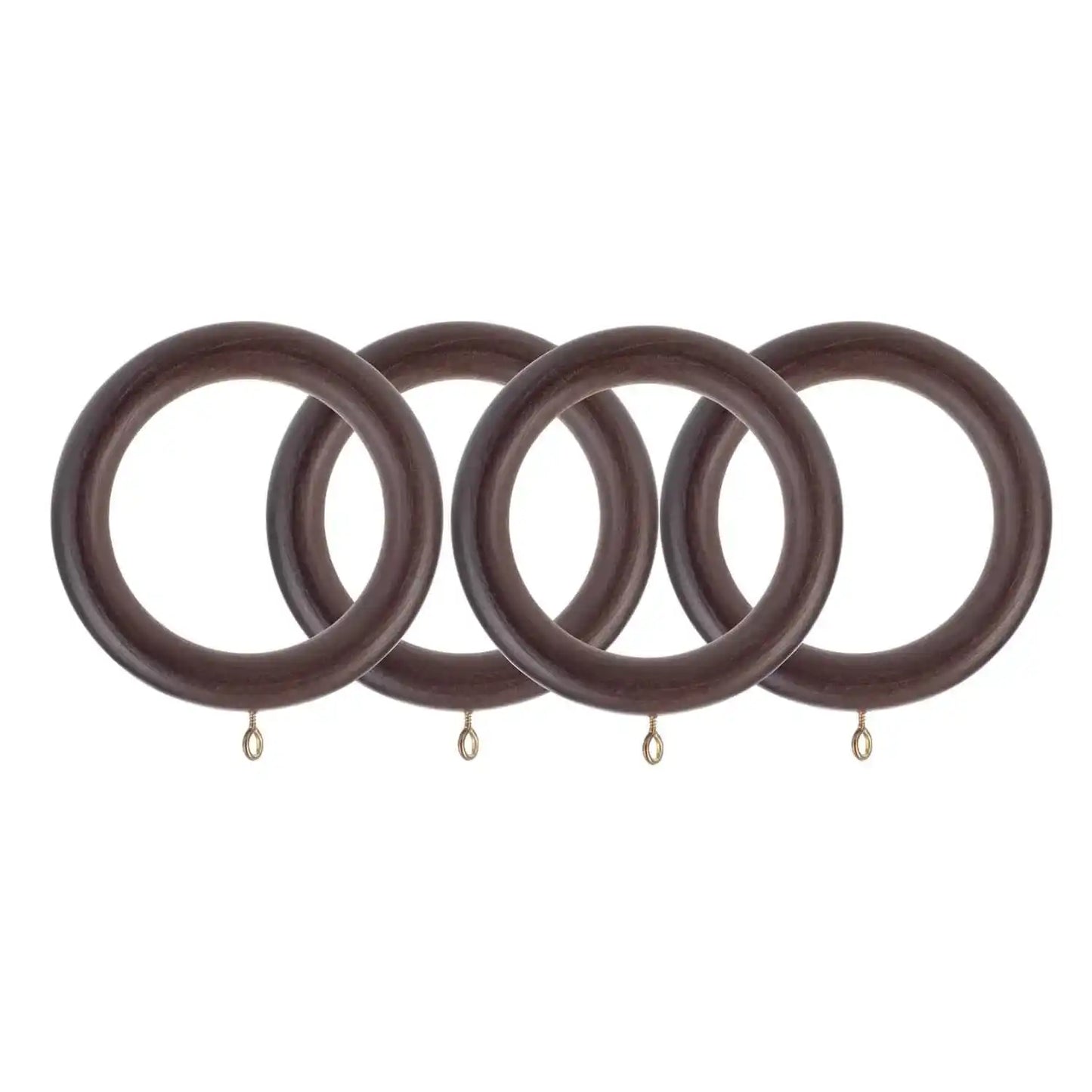 Square Achitectural English Walnut Prepacked Wooden Rod Set