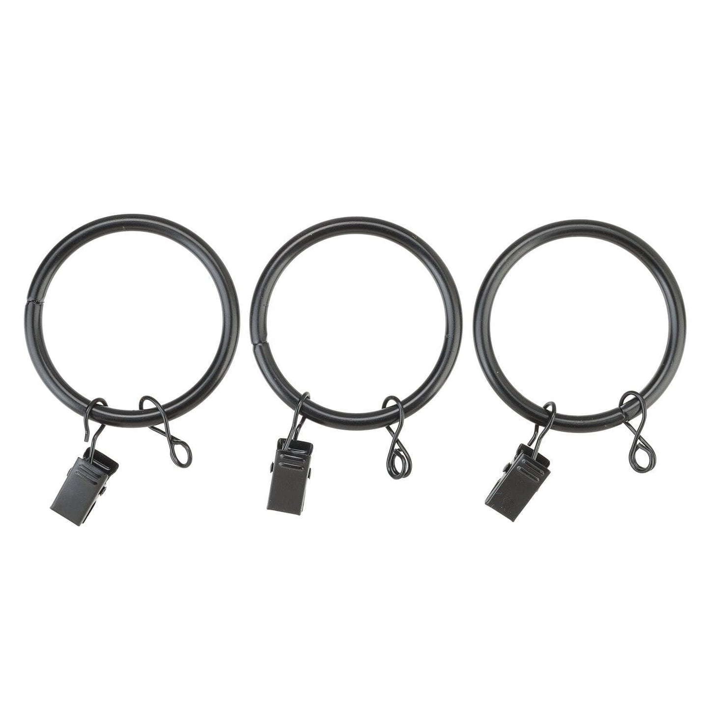 Glass Ball Gloss Black Extendable Metal Rod Set