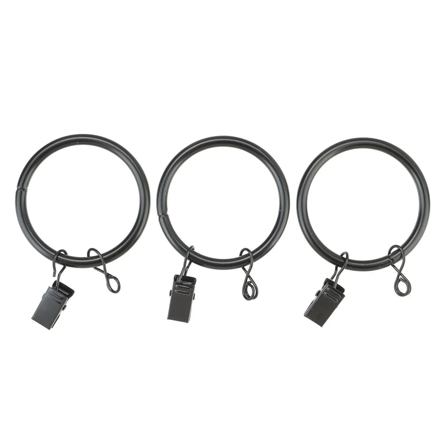 Glass Ball Gloss Black Extendable Metal Rod Set