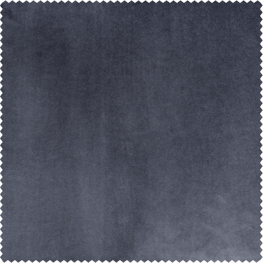 IronStone Grey Urban Lush Velvet Custom Curtain - HalfPriceDrapes.com