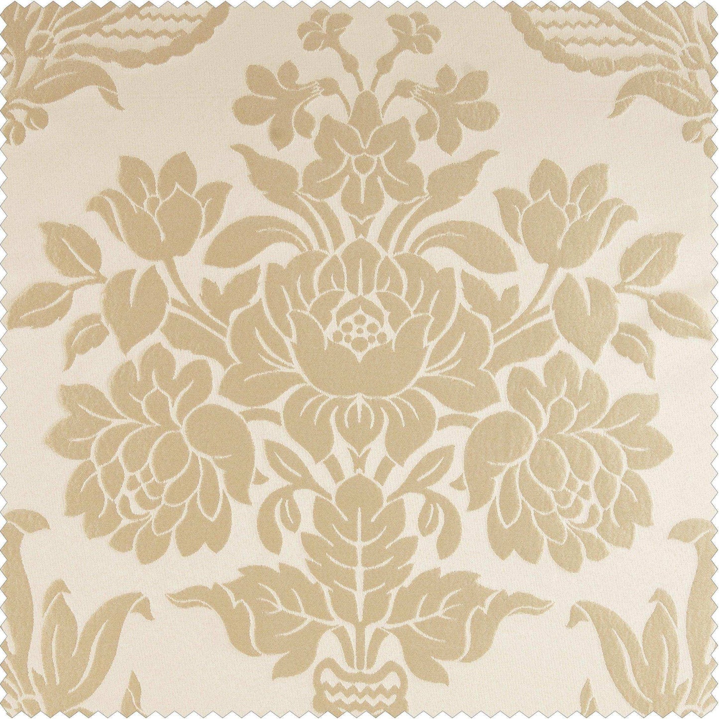 Magdelena Champagne Beige Faux Silk Jacquard Swatch - HalfPriceDrapes.com