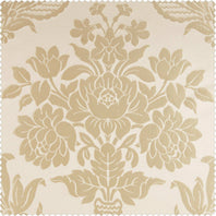 Magdelena Champagne Beige Faux Silk Jacquard Swatch - HalfPriceDrapes.com
