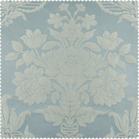 Magdelena Blue & Steel Faux Silk Jacquard Swatch - HalfPriceDrapes.com