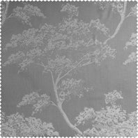 Sequoia Silver Grey Faux Silk Jacquard Swatch - HalfPriceDrapes.com