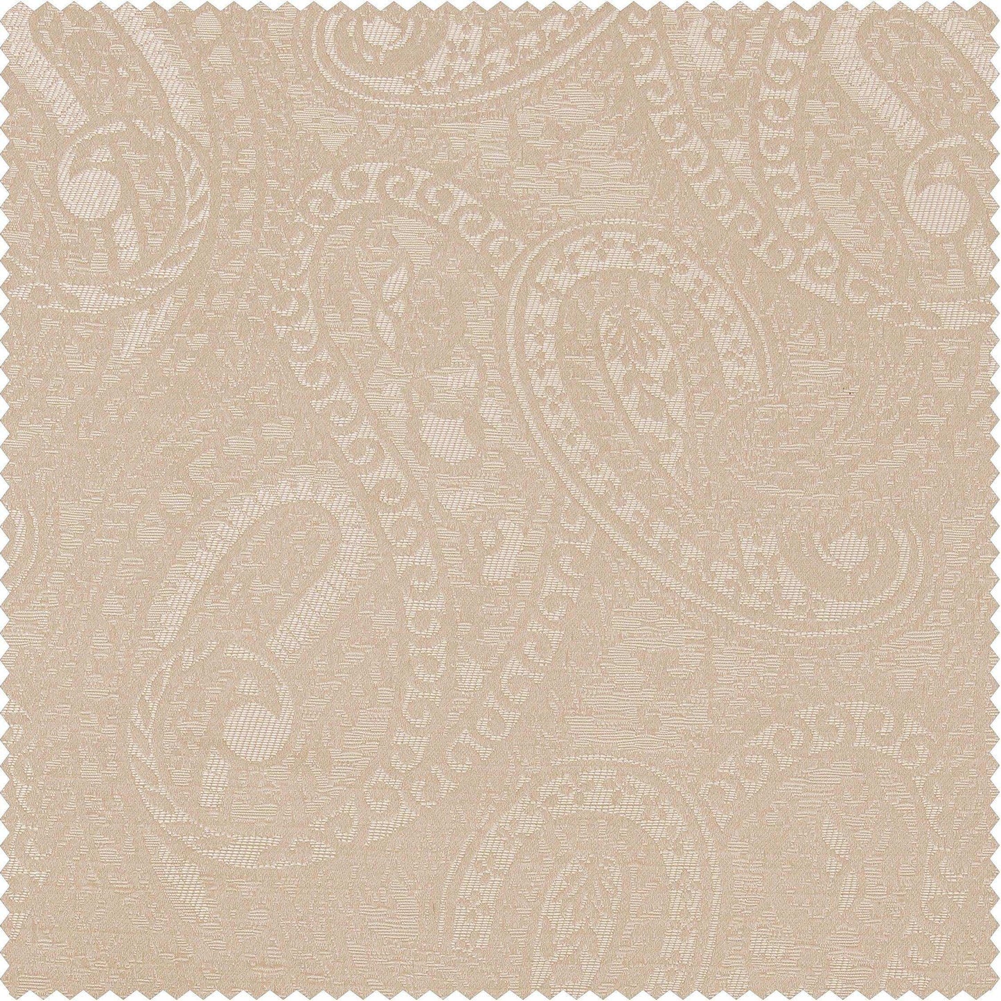 Latika Sand Designer Jacquard Custom Curtain - HalfPriceDrapes.com