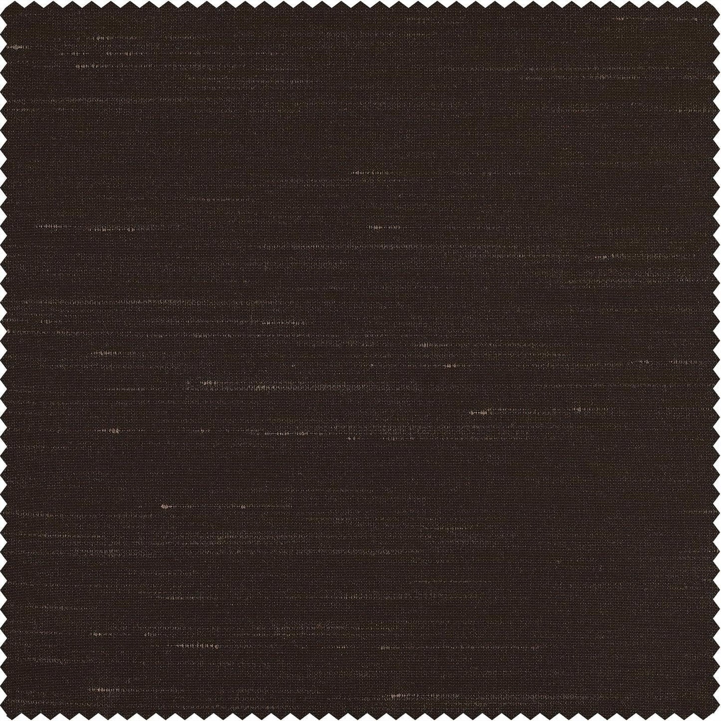 Coffee Bean Faux Textured Dupioni Silk Swatch - HalfPriceDrapes.com