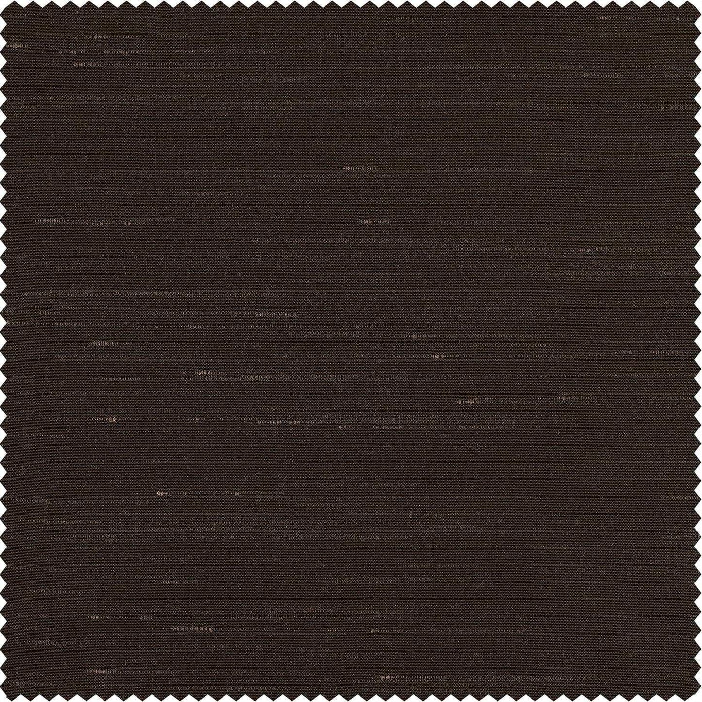 Coffee Bean Faux Textured Dupioni Silk Swatch - HalfPriceDrapes.com