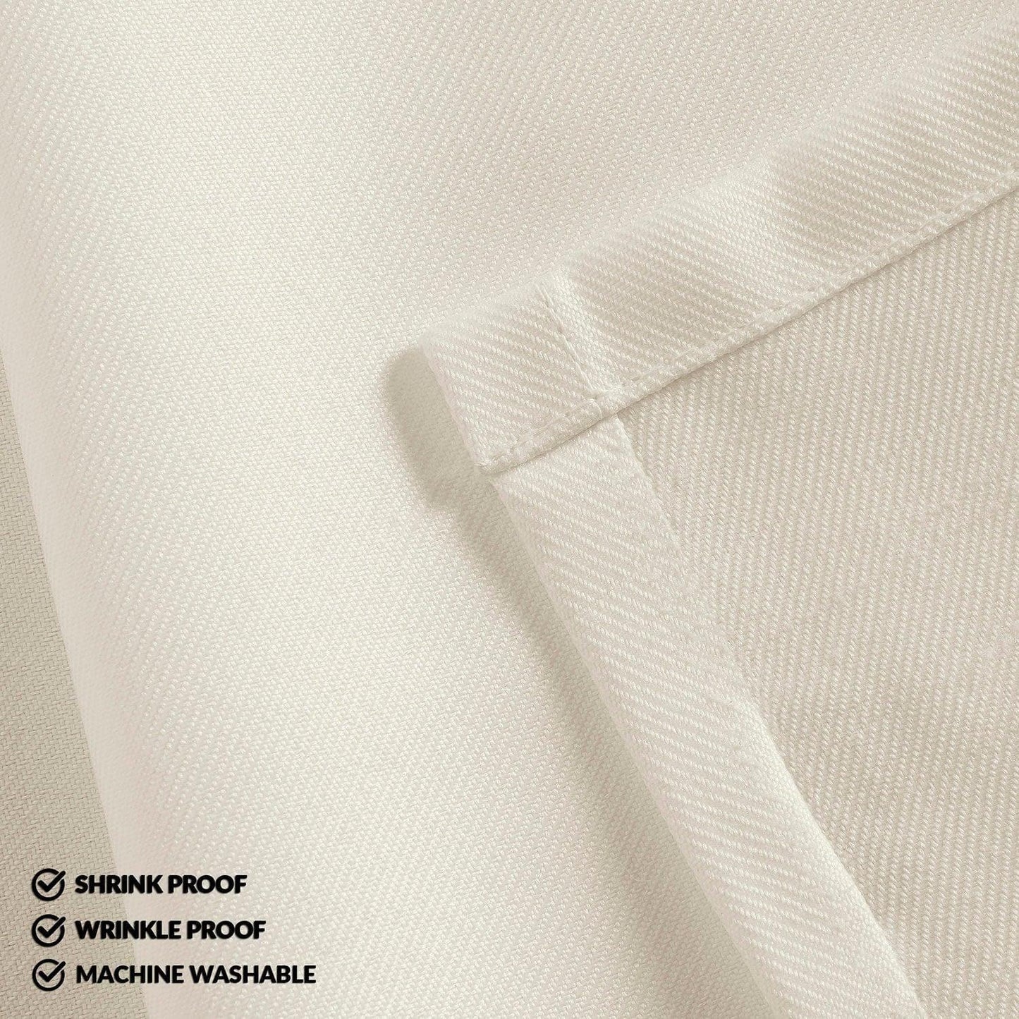 Light Cream Performance Twill Table Cloth