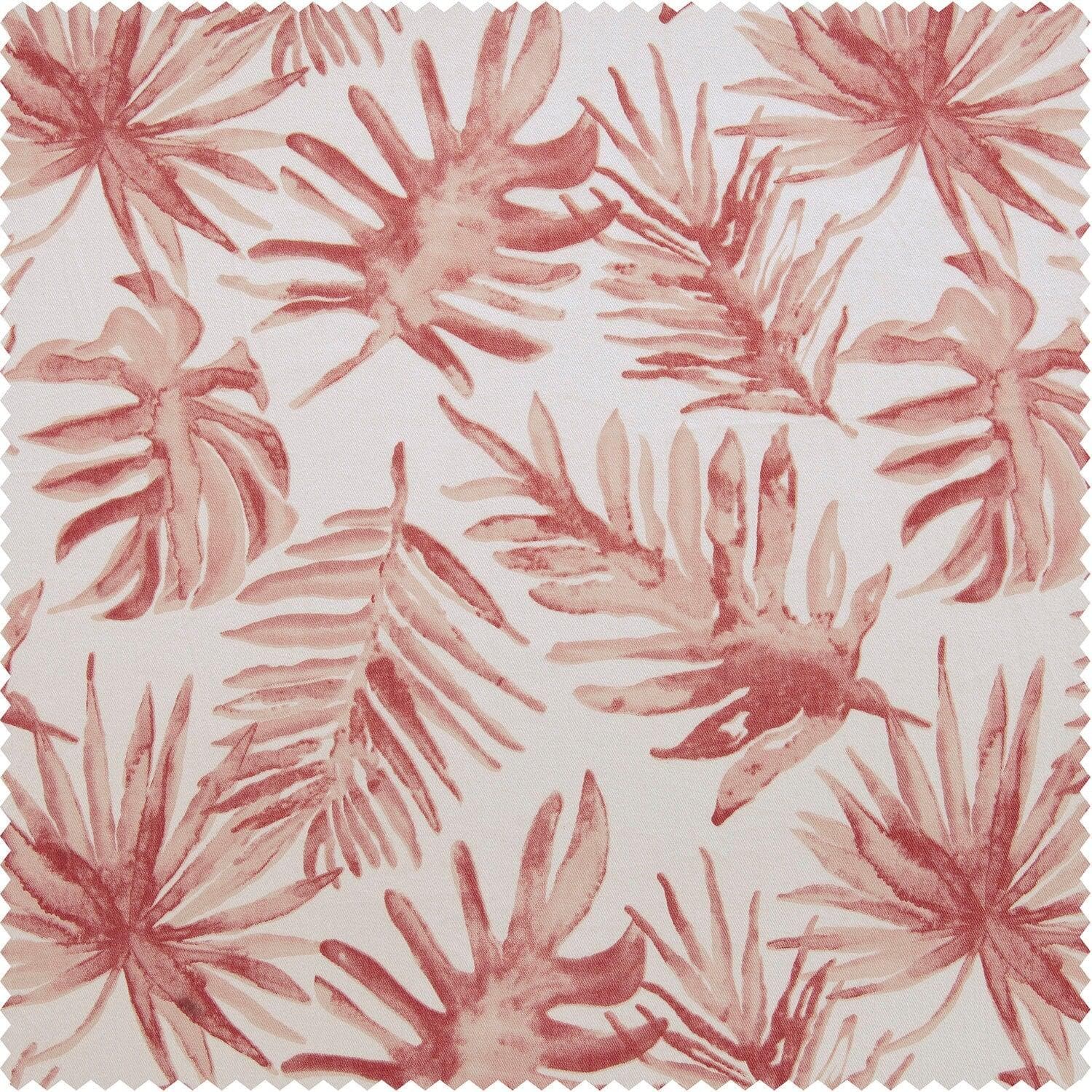 Artemis Rust Floral Printed Cotton Tie-Up Window Shade