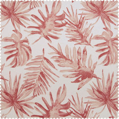 Artemis Rust Floral French Pleat Printed Cotton Room Darkening Curtain