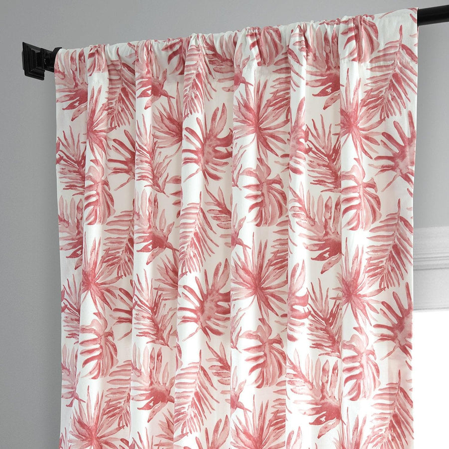 Artemis Rust Printed Cotton Curtain - HalfPriceDrapes.com