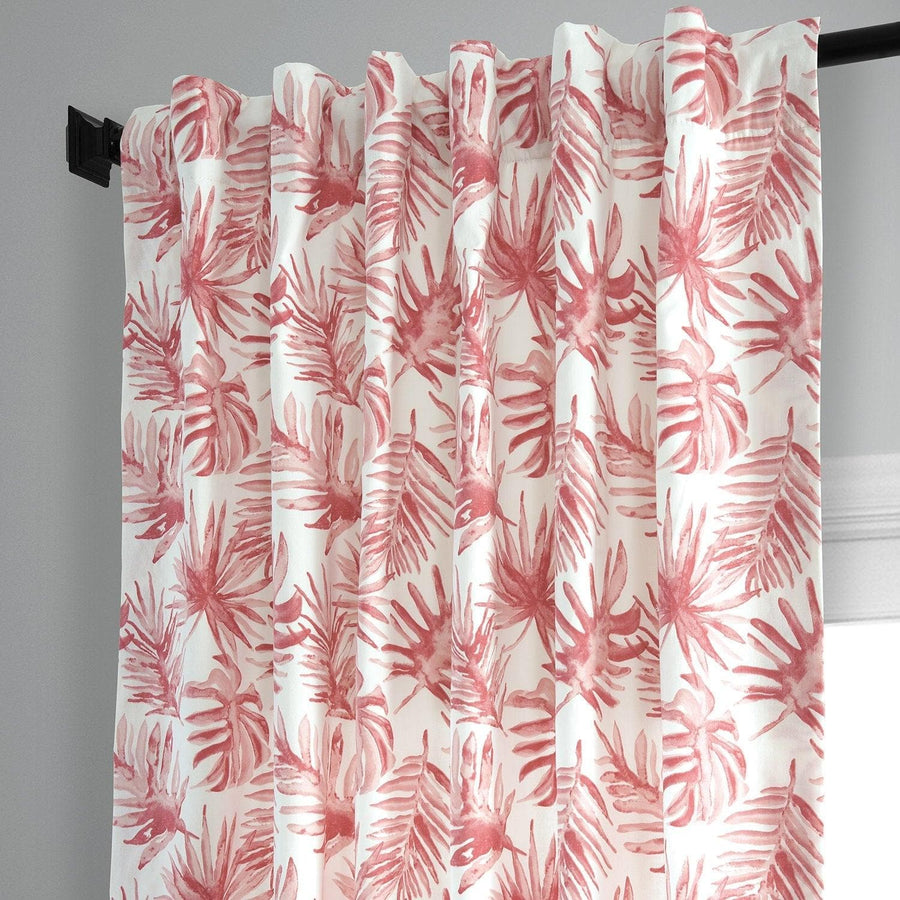 Artemis Rust Printed Cotton Curtain - HalfPriceDrapes.com