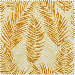 Kupala Eternal Gold Floral Printed Cotton Custom Curtain