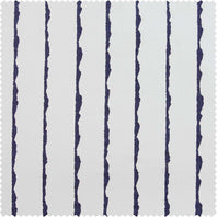 Sharkskin Blue Striped Printed Cotton Swatch - HalfPriceDrapes.com