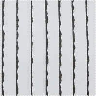 Sharkskin Black Striped Printed Cotton Swatch - HalfPriceDrapes.com