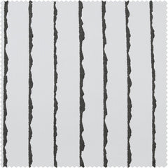 Sharkskin Black Striped Printed Cotton Tie-Up Window Shade