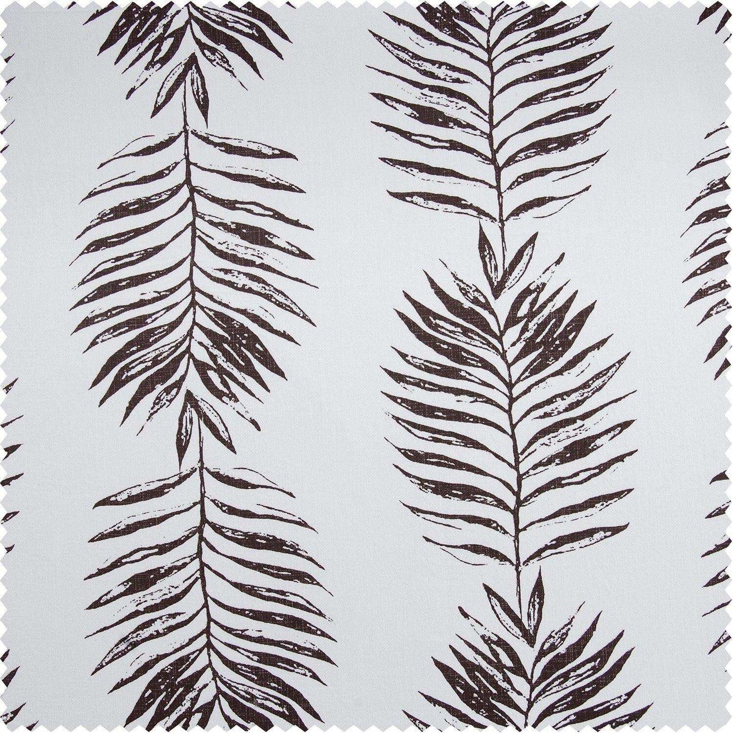 Sago Nut Brown Printed Cotton Swatch - HalfPriceDrapes.com