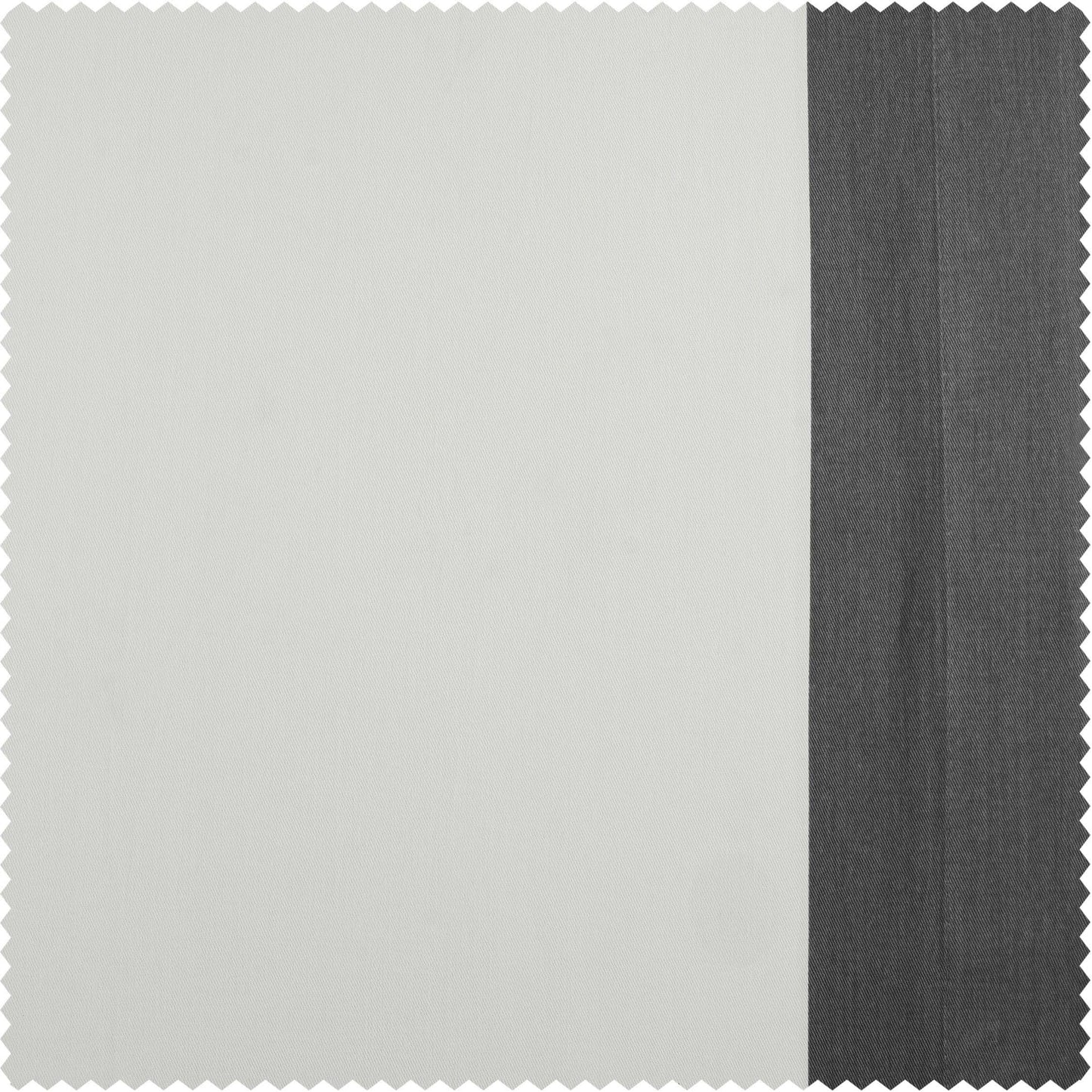 Fresh Popcorn & Millstone Grey Vertical Printed Cotton Swatch - HalfPriceDrapes.com
