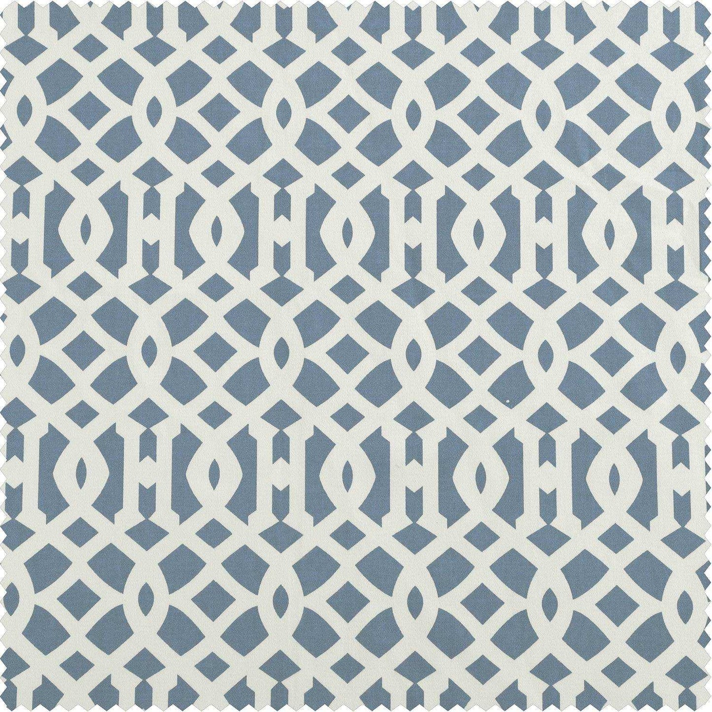 Nairobi Denim Printed Cotton Swatch - HalfPriceDrapes.com