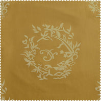 Isles Mustard Printed Cotton Swatch - HalfPriceDrapes.com