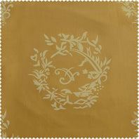 Isles Mustard Printed Cotton Swatch - HalfPriceDrapes.com