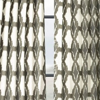 Sorong Beige Printed Cotton Custom Curtain - HalfPriceDrapes.com