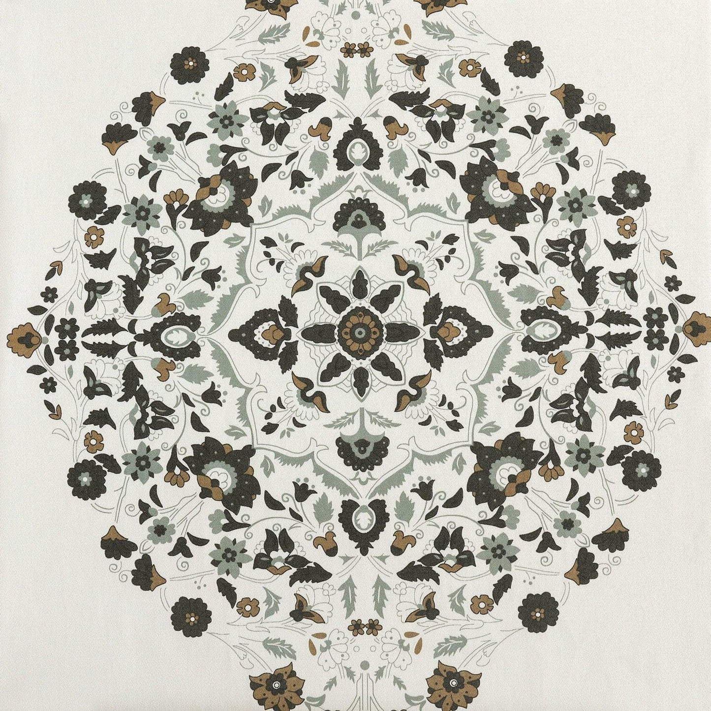 Kerala Cocoa Printed Cotton Cushion Covers - Pair (2 pcs.)