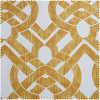 Celtic Gold Printed Cotton Swatch - HalfPriceDrapes.com