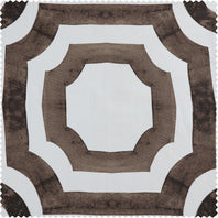 Mecca Brown Printed Cotton Swatch - HalfPriceDrapes.com