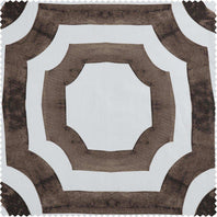 Mecca Brown Printed Cotton Swatch - HalfPriceDrapes.com