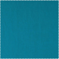 Capri Teal Solid Cotton Twill Swatch - HalfPriceDrapes.com