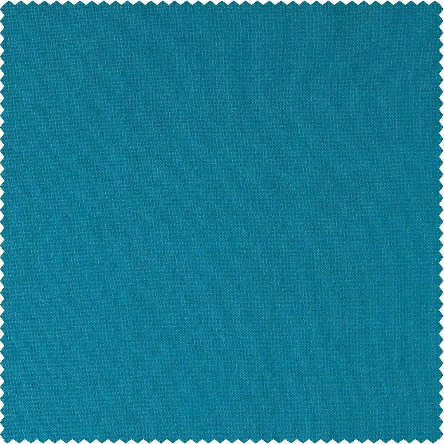 Capri Teal Solid Cotton Twill Swatch - HalfPriceDrapes.com