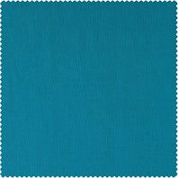 Capri Teal Solid Cotton Twill Swatch - HalfPriceDrapes.com