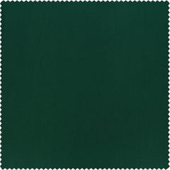 Emerald Green Solid Faux Silk Taffeta Room Darkening Curtain
